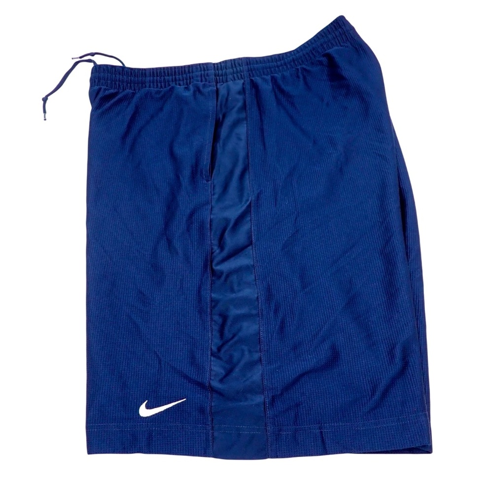 Nike Basketball Shorts Mens 2XL Blue Dazzle Athletic Gym Drawstring Logo Y2K